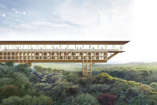 Βρείτε το ζεν στον αέρα: Ένα ξύλινο κέντρο διαλογισμού πάνω από τα δέντρα της Ιαπωνίας