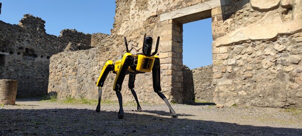 Επιστρατεύτηκε σκύλος- ρομπότ για τη διαχείριση της Πομπηίας
