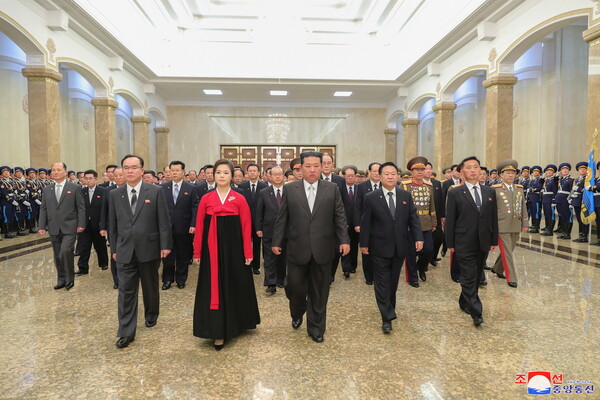 North Korea marks founder Kim Il-sung’s birthday with mass parade but no weapons