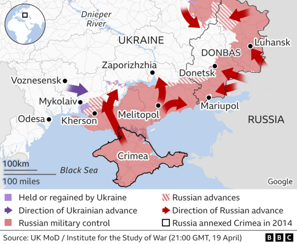 Ο πόλεμος της Ουκρανίας μέσα από λεπτομερείς χάρτες - Η εξέλιξη της ρωσικής επίθεσης