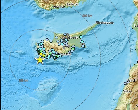 Σεισμός 4,8 Ρίχτερ στην Κύπρο