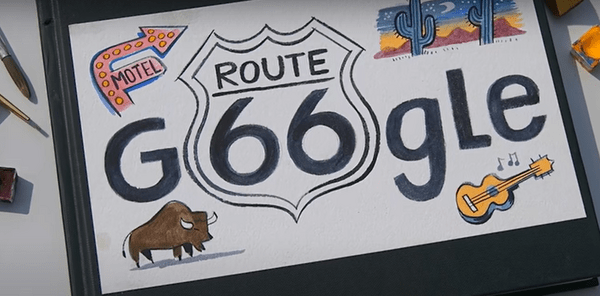 Google: Αφιερωμένο το σημερινό doodle στην Route 66, την πιο διάσημη διαδρομή στον πλανήτη