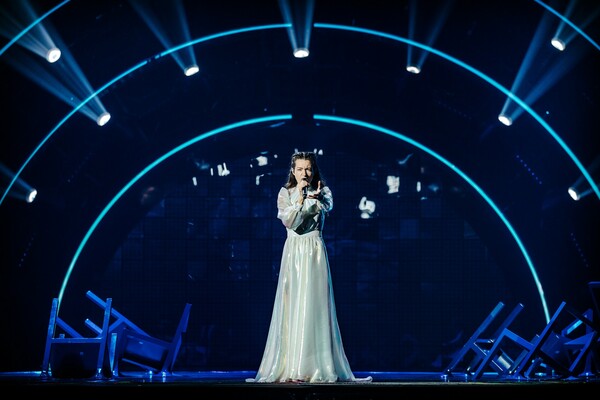 Eurovision 2022: Η Αμάντα Γεωργιάδη έκανε την πρώτη πρόβα στο Pala Olimpico