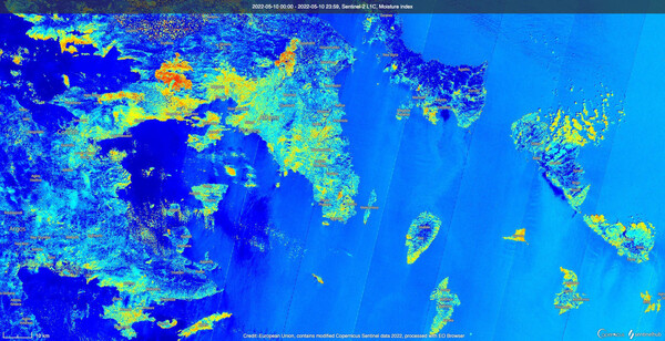 Ορατές από το Διάστημα οι καμένες εκτάσεις το 2021 στην Αττική: Εικόνες καταστροφής σχεδόν ένα χρόνο μετά