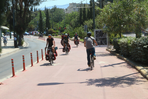 Ποδηλάτες στην Αθήνα