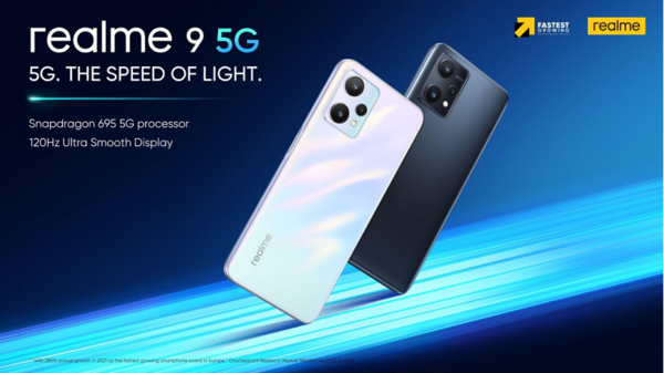 Η realme παρουσιάζει το πιο προσιτό smartphone με επεξεργαστή Snapdragon 695 5G στην Ευρώπη – το realme 9 5G