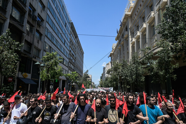 Εικόνες από το φοιτητικό συλλαλητήριο στην Αθήνα ενάντια στην πανεπιστημιακή αστυνομία