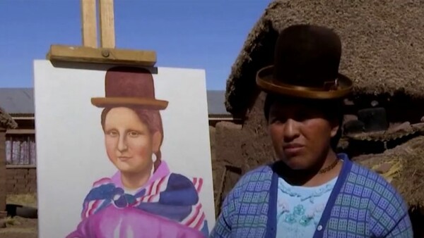 Η Μόνα Λίζα ως cholita- Βολιβιανή καλλιτέχνιδα μεταμορφώνει διάσημα πορτρέτα σε εκδοχή ιθαγενών