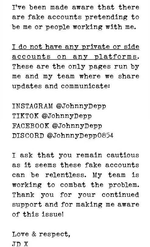 Ψεύτικα προφίλ του Τζόνι Ντεπ στα μέσα κοινωνικής δικτύωσης