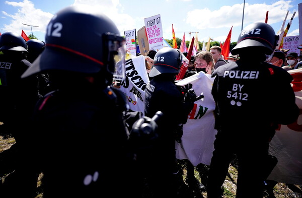 G7: 3.500 διαδηλωτές κατά της Συνόδου στο Μόναχο