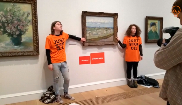 Βρετανία: Ακτιβιστές κόλλησαν τα χέρια τους σε πίνακα του Βαν Γκογκ- Διαμαρτυρία για την κλιματική αλλαγή