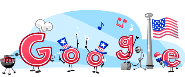 Η Google γιορτάζει την 4η Ιουλίου με ένα doodle, που «κάνει» μπάρμπεκιου