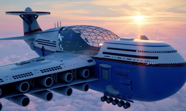 Sky Cruise Hotel: Ιπτάμενο ξενοδοχείο για 5.000 επιβάτες θα μπορεί χωρίς προσγείωση για μήνες