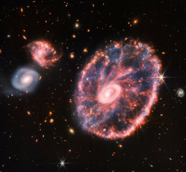 Τηλεσκόπιο James Webb: Νέα εντυπωσιακή εικόνα από τον μακρινό γαλαξία Cartwheel