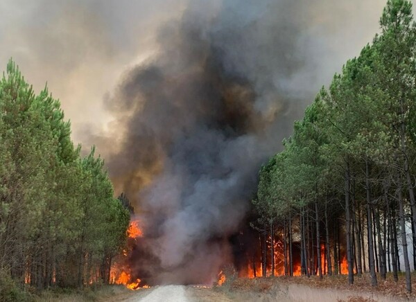 Στις φλόγες η νοτιοδυτική Γαλλία: Χιλιάδες κλήθηκαν να εκκενώσουν περιοχές - Δεκάδες κατεστραμμένα σπίτια