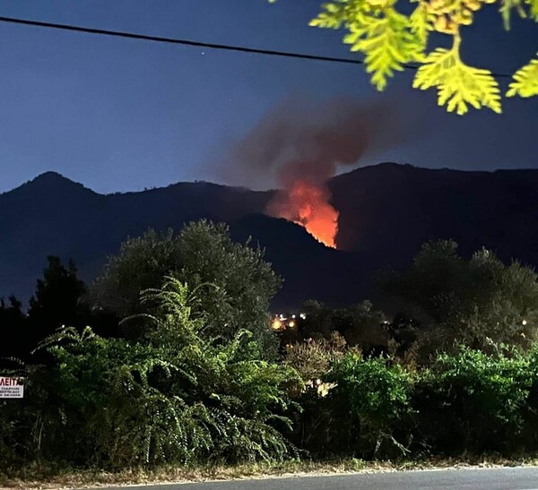 Φωτιά στη Θάσο - Τραυματίστηκαν δύο εθελοντές πυροσβέστες 