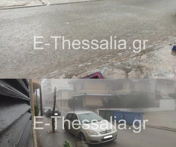 Θύελλα σάρωσε τον Βόλο -Ποτάμια οι δρόμοι, δεκάδες προβλήματα