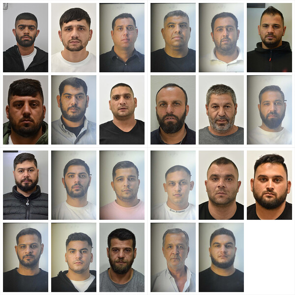 Αυτά είναι τα 23 μέλη της εγκληματικής ομάδας που παρίσταναν τους τεχνικούς και έκλεβαν ηλικιωμένους 