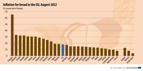 Eurostat: «Το ψωμί πιο ακριβό από ποτέ»- Πόσο αυξήθηκε η τιμή στην Ελλάδα