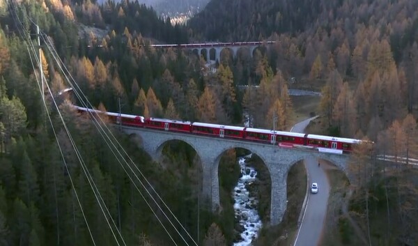 Ελβετία: Το πιο μακρύ επιβατικό τρένο έχει μήκος σχεδόν 2 χλμ. - Έκανε το πρώτο του ταξίδι