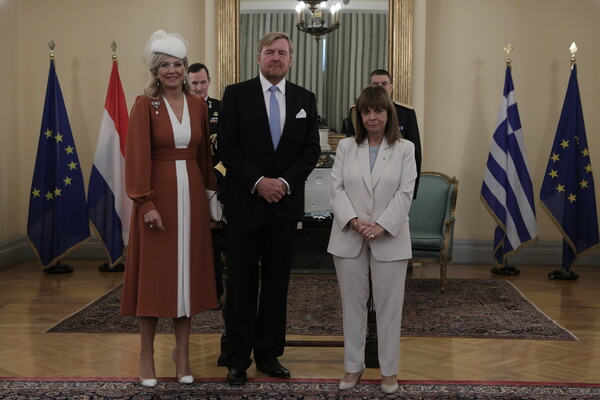 Στο προεδρικό Μέγαρο το βασιλικό ζεύγος της Ολλανδίας- Καλεσμένοι της ΠτΔ