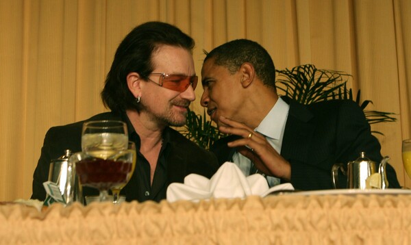 Ο Bono με τον Ομπάμα