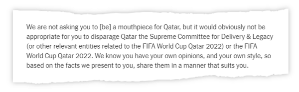 Μουντιάλ 2022: Το Κατάρ προσφέρει δωρεάν πακέτα σε φιλάθλους- Αλλά πρέπει να αναφέρουν όσους κάνουν κριτική