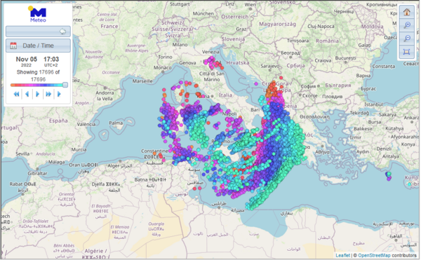 Κακοκαιρία «Eva»: 18.000 κεραυνοί σε Κεντρική και Ανατολική Μεσόγειο- Αναμένεται μήνυμα από το 112 στην Αττική