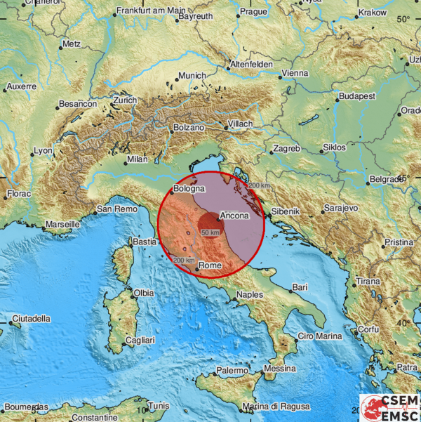 Σεισμός 5,7 Ρίχτερ στην Ιταλία