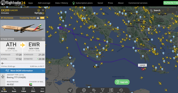 Θρίλερ με πτήσεις της Emirates στο «Ελ. Βενιζέλος» -Η CIA ενημέρωσε για ύποπτο επιβάτη