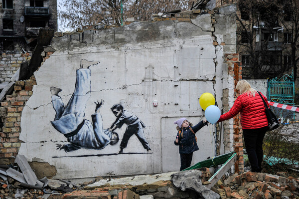 Banksy confirms seven new murals in Ukraine