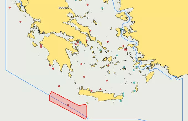 Νέα Navtex για επέκταση των σεισμικών ερευνών νότια της Κρήτης