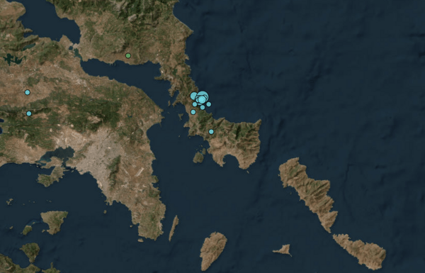 Σεισμός 4,8 Ρίχτερ στην Εύβοια - Αισθητός στην Αττική