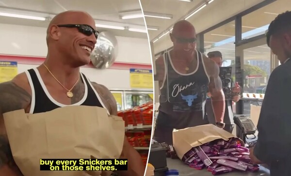 Dwayne Johnson buys every Snickers at Hawaii 7-Eleven to ‘right this wrong’ of candy thefts as 14-year-old