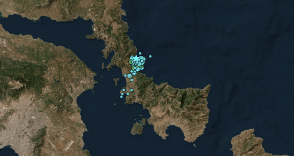 «Δίδυμοι σεισμοί» 4,8 και 5 Ρίχτερ στην Εύβοια: Πάνω από 70 μετασεισμοί τη νύχτα