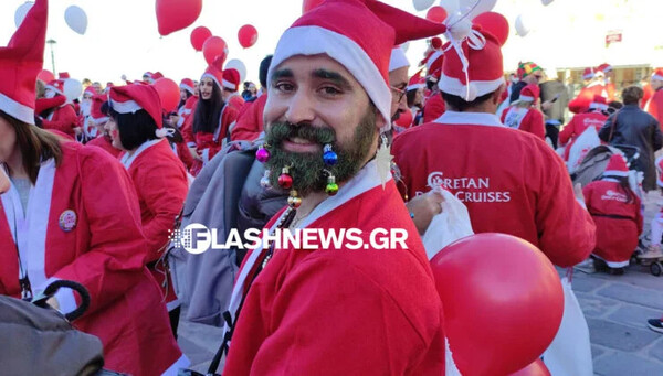 Santa Run Chania 2022: Μικροί και μεγάλοι Αγιοβασίληδες γέμισαν το λιμάνι