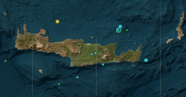 Σεισμός 4,4 Ρίχτερ ανοιχτά της Κρήτης