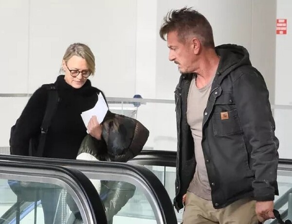 Sean Penn and Robin Wright Seen Together for First Time in Years at Los Angeles Airport
