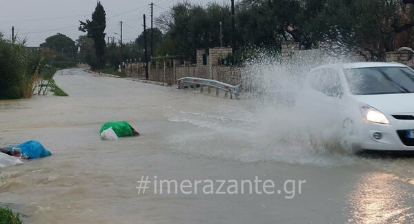 Καιρός-Σοβαρά προβλήματα από την κακοκαιρία-Ήχησε το 112 σε Ζάκυνθο, Κεφαλονιά και Πάτρα-Αλυσίδες στη Δυτική Μακεδονία