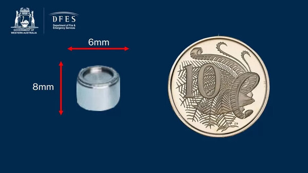 Tiny radioactive capsule goes missing in Western Australia