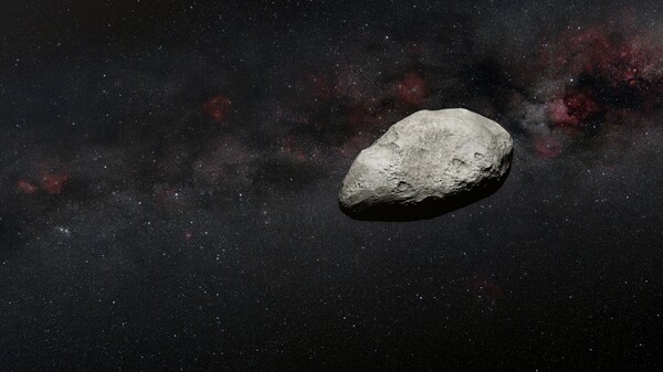 Φωτογραφία, καλλιτεχνική απεικόνιση, του αστεροειδή από τους ερευνητές. 