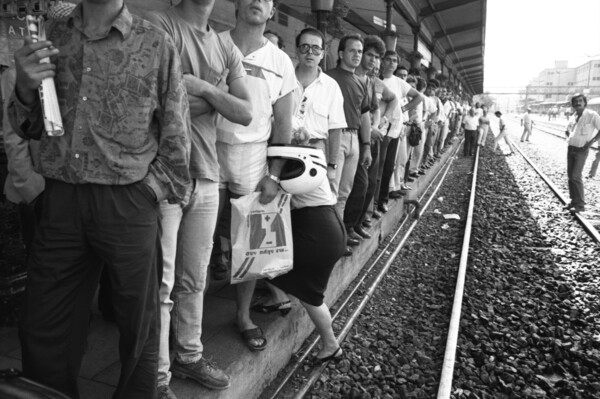 Σταθμός Λαρίσης, 1990. Απεργία κατά της προσπάθειας ιδιωτικοποίησης του ΟΣΕ.