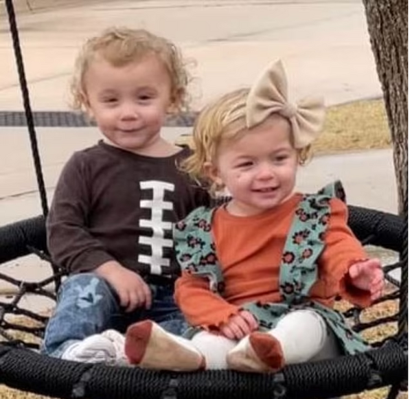 Toddler twin brother and sister aged 18 months BOTH drown in murky outdoor pool of their family's Oklahoma mansion 'after great-grandma with Alzheimer's left back door open'