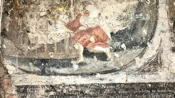 Ανακαίνιση κουζίνας αποκάλυψε τοιχογραφία σχεδόν 400 ετών