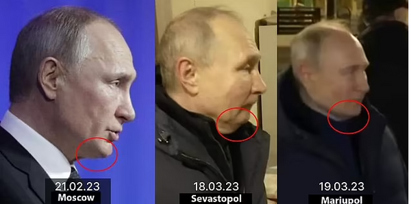Ο Πούτιν κατηγορείται ότι έστειλε σωσία στη Μαριούπολη: «Τι έπαθε το σαγόνι του;»- Η εικόνα που έγινε viral