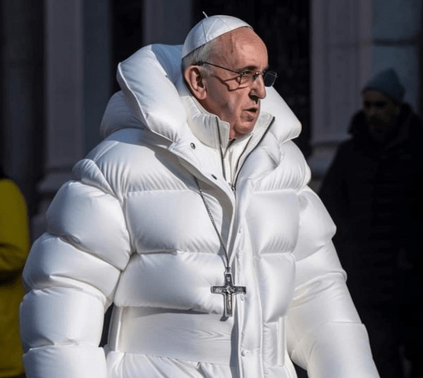Πάπας Φραγκίσκος: Viral φωτογραφία του με λευκό φουσκωτό μπουφάν- Δεν ήταν αληθινή