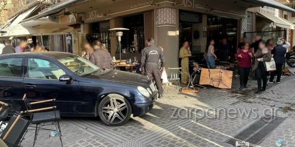Χανιά: Αυτοκίνητο «εισέβαλε» σε καφετέρια-Δύο τραυματισμένες γυναίκες