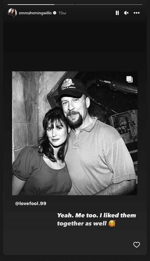 Η σύζυγος του Μπρους Γουίλις ανέβασε φωτογραφία του με την Ντέμι Μουρ: «Μου άρεσαν μαζί»