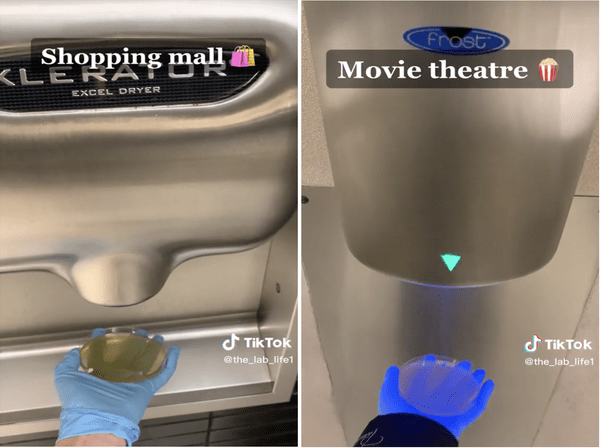 Πόσα βακτήρια έχουν τα στεγνωτήρια χεριών σε δημόσιες τουαλέτες; Το TikTok που έγινε viral