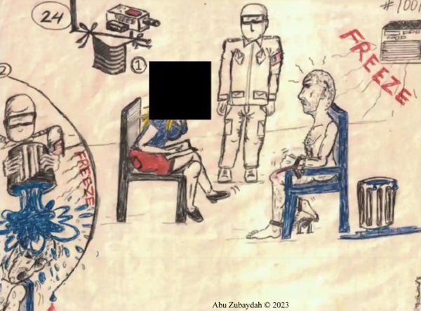 Αμπού Ζουμπάιντα: Κρατούμενος στο Γκουαντάναμο αποκαλύπτει βασανιστήρια σε 40 σκίτσα